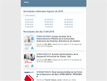 Tablet Screenshot of novedades-libros.com